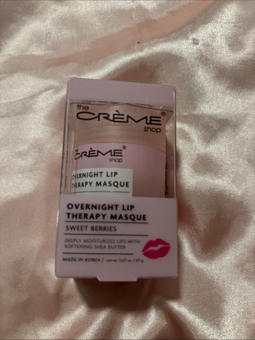 The Crème Shop Overnight Lip Therapy Masque - Sweet Berries (Pink)